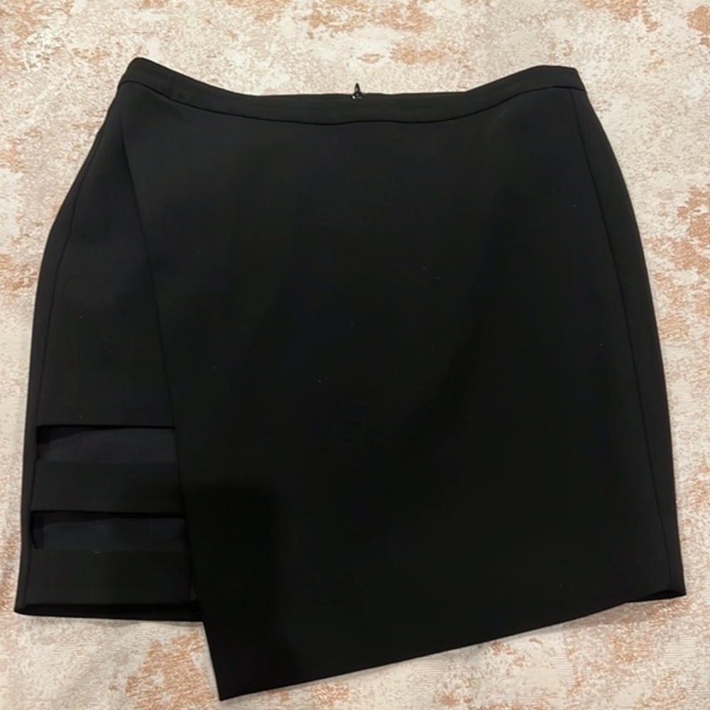 Michelle Mason cage cutout asymmetric mini skirt size 0 - Picture 4 of 8